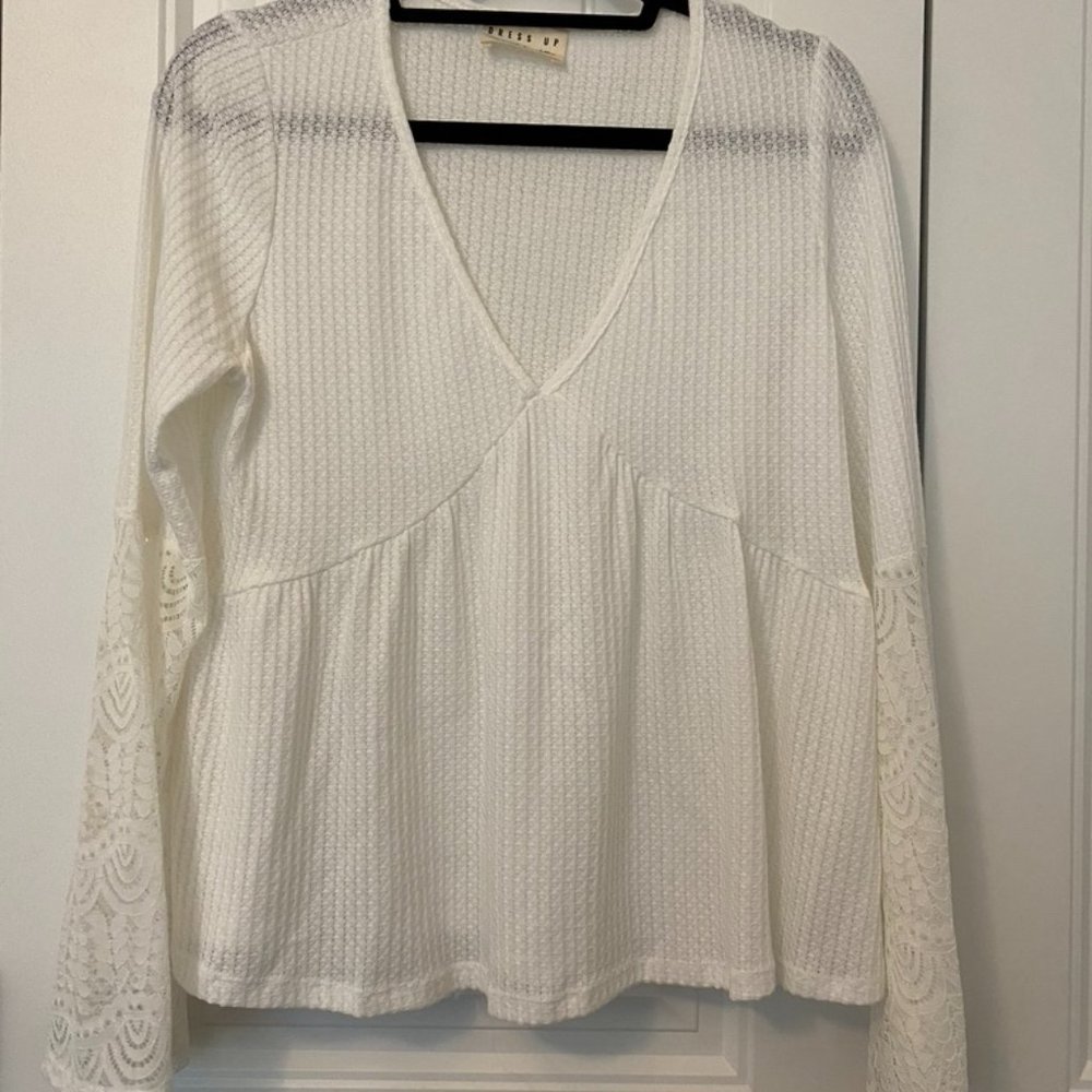 Long sleeve white shirt